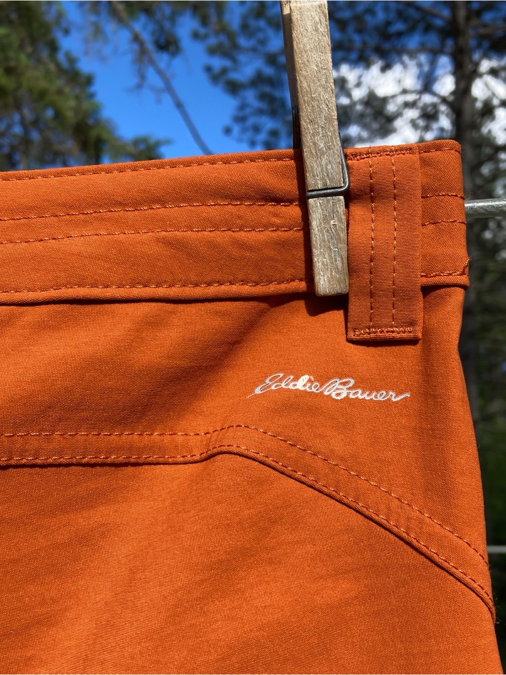 EDDIE BAUER Nylon Sport Pants 16 Burnt Orange
